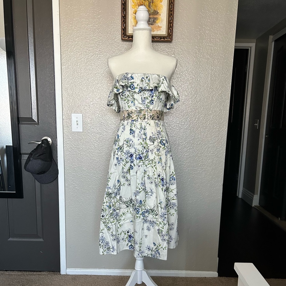 Antonio Melani Midi Strapless Dress